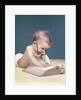 1960s Funny Baby Wearing Oversized Glasses Reading Big Book by Anonymous