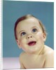 1960s Portrait Happy Smiling Baby Looking Up by Anonymous