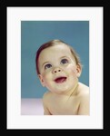 1960s Portrait Happy Smiling Baby Looking Up by Anonymous