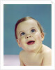 1960s Portrait Happy Smiling Baby Looking Up by Anonymous