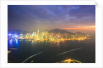 Hong Kong cityscape at sunset by Anonymous