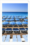 Beach scene, Nice, Cote D'Azur, France by Anonymous