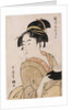 A bust portrait of the waitress Okita of the Naniwaya Teahouse by Kitagawa Utamaro