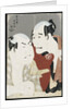 A double half-length portrait of the actors Nakajima Wadaemon as Bodara Chozaemon and Nakamura Konozo in the role of Gon of the Kanagawaya boathouse by Toshusai Sharaku