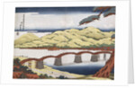 Kintai Bridge at Iwokuni in Suo Province by Keisai Eisen