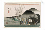 The Famous Teahouse at Mariko by Ando Hiroshige from the series 'The Fifty-Three Stations of the Tokaido' by Ando Hiroshige