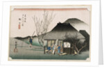 The Famous Teahouse at Mariko by Ando Hiroshige from the series 'The Fifty-Three Stations of the Tokaido' by Ando Hiroshige