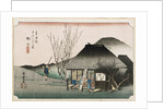 The Famous Teahouse at Mariko by Ando Hiroshige from the series 'The Fifty-Three Stations of the Tokaido' by Ando Hiroshige