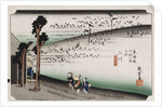 The Monkey Plateau, Futagawa by Ando Hiroshige from the series 'The Fifty-Three Stations of the Tokaido' by Ando Hiroshige