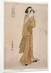 The Streetwalker Okane of Dotombori in Osaka by Chokyosai Eiri