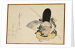 Ebisu dancing with a poem by Hakuin Ekaku