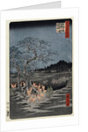 New Year's Eve foxfires at the Nettle Tree, Oji by Ando Hiroshige from the series 'One Hundred Views of Famous Places in Edo' by Anonymous