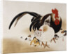 Cockerel, Hen and Chicks by Shibata Zeshin