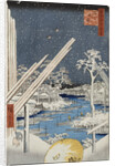 Lumberyards at Fukagawa by Ando Hiroshige from the series 'One Hundred Views of Famous Places in Edo' by Anonymous