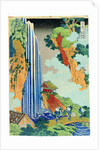 Ono Waterfall, the Kiso Highway by Katsushika Hokusai