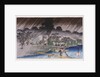 Twilight Shower at Tadasu Bank by Ando Hiroshige from the series 'Famous Places of Kyoto' by Anonymous