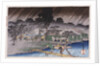 Twilight Shower at Tadasu Bank by Ando Hiroshige from the series 'Famous Places of Kyoto' by Anonymous