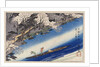 Cherry Blossoms at Arashiyama by Ando Hiroshige from the series 'Famous Places of Kyoto' by Anonymous