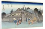 Willow at the Exit of Shimabara by Ando Hiroshige from the series 'Famous Places of Kyoto' by Anonymous