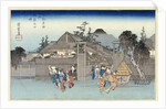 Willow at the Exit of Shimabara by Ando Hiroshige from the series 'Famous Places of Kyoto' by Anonymous