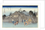 Willow at the Exit of Shimabara by Ando Hiroshige from the series 'Famous Places of Kyoto' by Anonymous