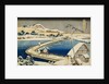 Pontoon Bridge at Sano, Kozuke Province, Ancient View by Katsushika Hokusai