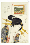 The Calculating Type by Keisai Eisen from the series Imayo bijin junikei (Twelve scenes of modern beauties) by Anonymous