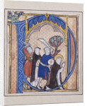 Illuminated initial depicting assassination of St. Peter Martyr by Anonymous