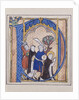Illuminated initial depicting assassination of St. Peter Martyr by Anonymous
