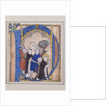 Illuminated initial depicting assassination of St. Peter Martyr by Anonymous