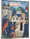 Gaius Marcus Corialanus setting a firebrand to Corioli by Anonymous