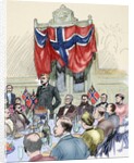 Fridtjof Nansen (1861-1930). Norwegian scientist. Banquet in his honour at Britannia hotel in Trondh by Anonymous