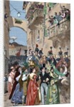 1820 Revolution. Naples. The Austrian troops arriving in Naples to quell the uprising started by the Carbonari by Anonymous