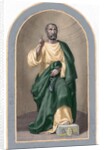 Saint Peter (c. 1 B.C.-67 A.C). Apostle of Jesus Christ and first Pope of the Catholic Church. Color by Anonymous