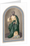Saint Peter (c. 1 B.C.-67 A.C). Apostle of Jesus Christ and first Pope of the Catholic Church. Color by Anonymous