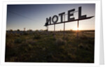 Motel Sign at dawn, Coulee City, Washington by Anonymous