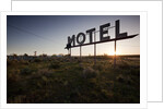 Motel Sign at dawn, Coulee City, Washington by Anonymous