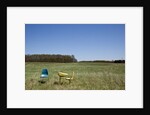 School Desk in Field, Michigan by Anonymous