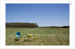 School Desk in Field, Michigan by Anonymous