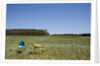 School Desk in Field, Michigan by Anonymous