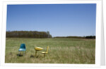 School Desk in Field, Michigan by Anonymous