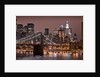 Brooklyn Bridge and Manhattan Skyline, New York City by Anonymous