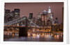 Brooklyn Bridge and Manhattan Skyline, New York City by Anonymous