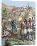 Alfonso II of Aragon and Alfonso VIII of Castile in the siege of Cuenca on 1177. Spain by Anonymous