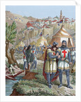 Alfonso II of Aragon and Alfonso VIII of Castile in the siege of Cuenca on 1177. Spain by Anonymous