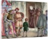 Martin Luther (1483-1546) nailed to the door of the Wittenberg castle church the Ninety-Five Theses by Anonymous