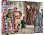 Martin Luther (1483-1546) nailed to the door of the Wittenberg castle church the Ninety-Five Theses by Anonymous