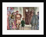 Martin Luther (1483-1546) nailed to the door of the Wittenberg castle church the Ninety-Five Theses by Anonymous