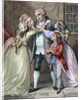 Louis XVI says goodbye to his family to be executed during the Age of Terror (1793) by Anonymous