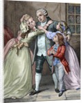Louis XVI says goodbye to his family to be executed during the Age of Terror (1793) by Anonymous